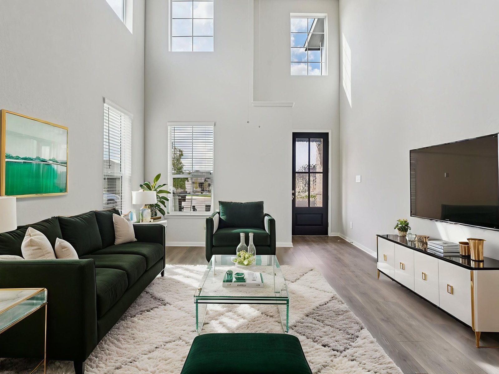 Virtually Staged Living Room