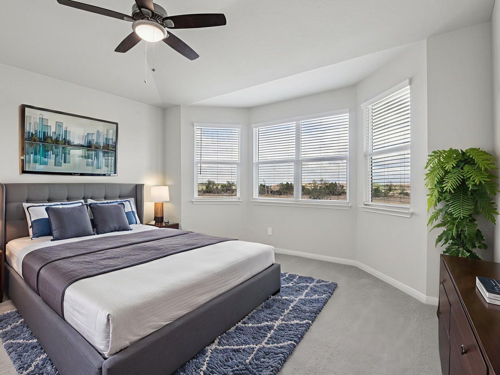 Virtually Staged Primary Suite