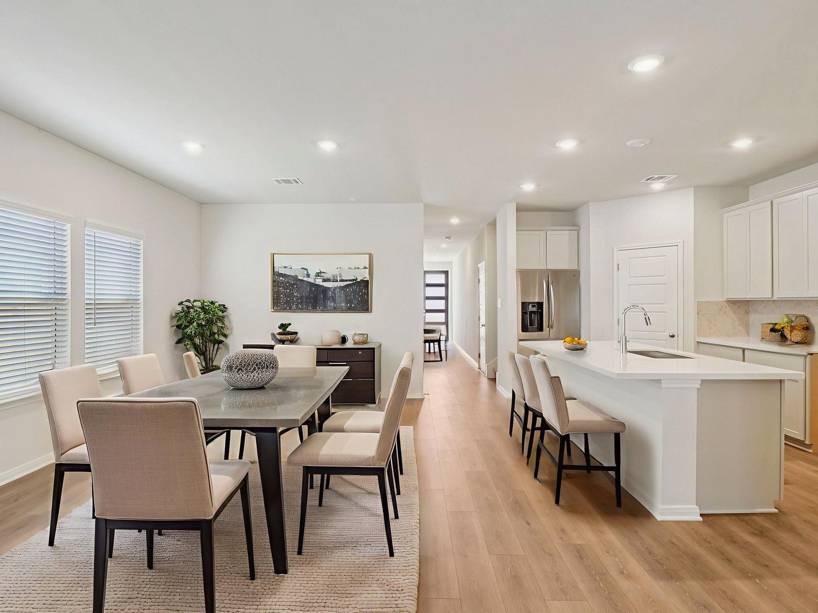 Virtually Staged Dining Room