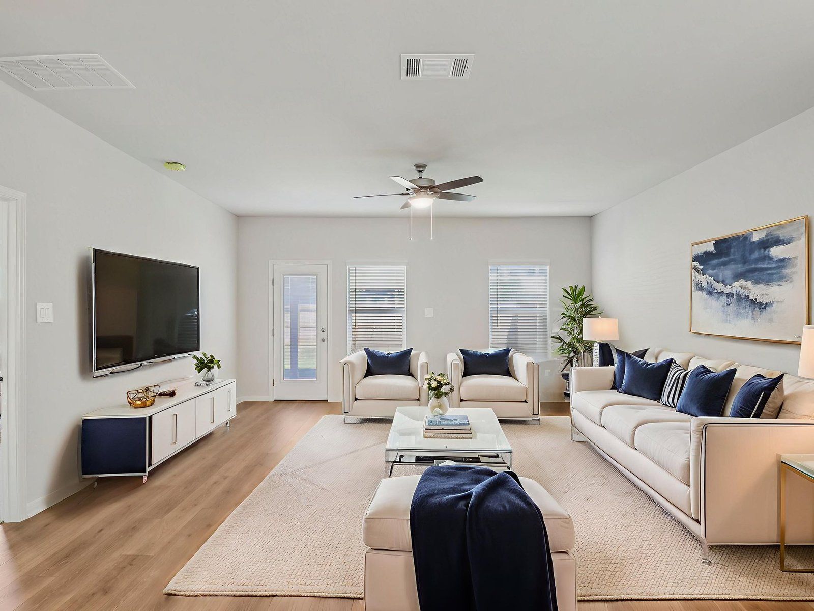 Virtually Staged Living Room
