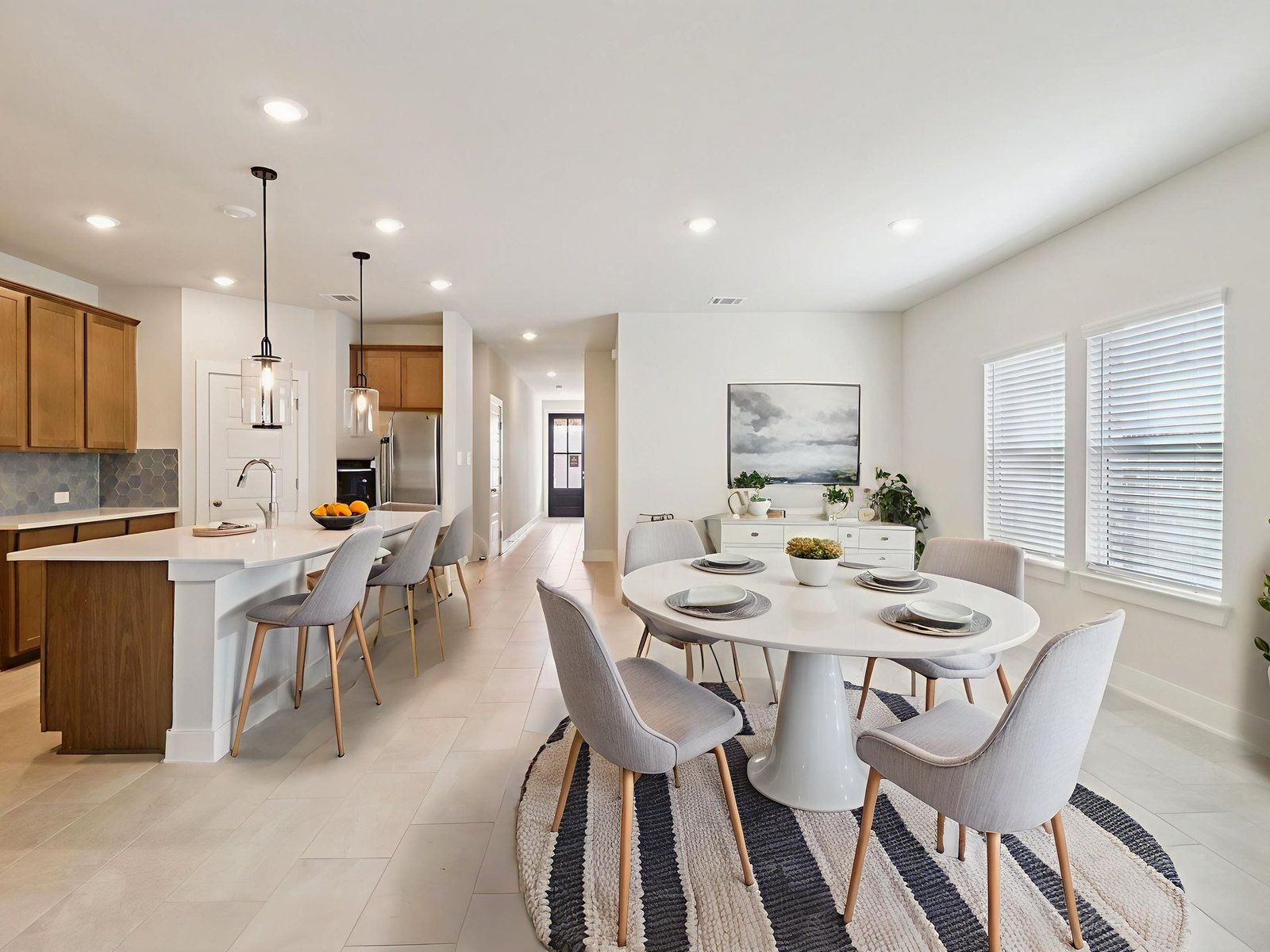Virtually Staged Dining Room