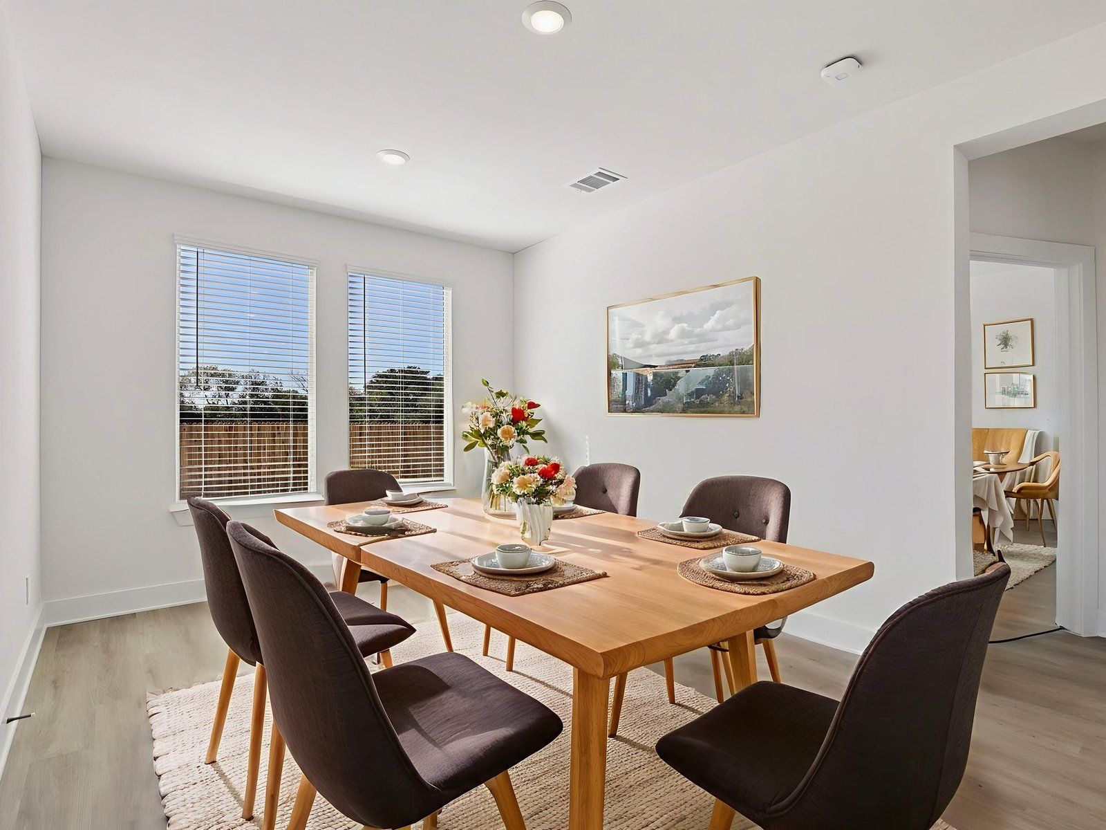 Virtually Staged Dining Room