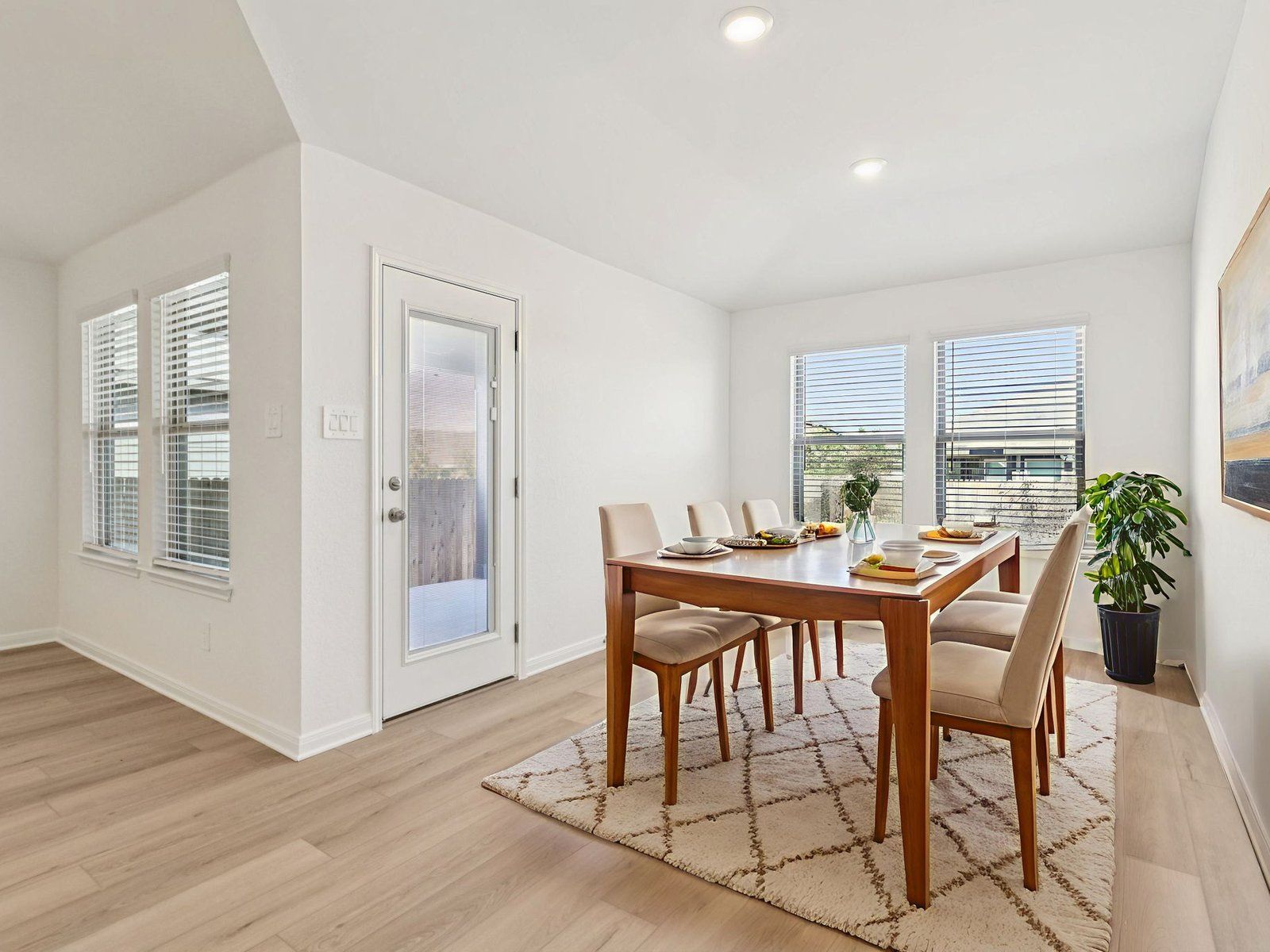 Virtually Staged Dining Room