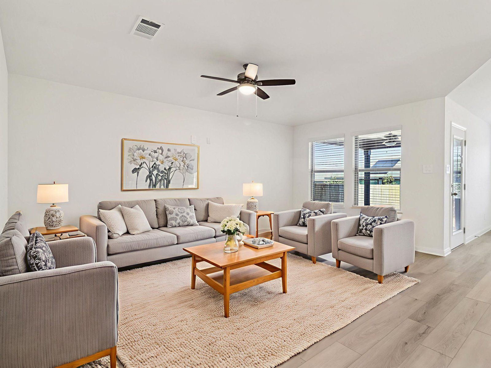 Virtually Staged Living Room