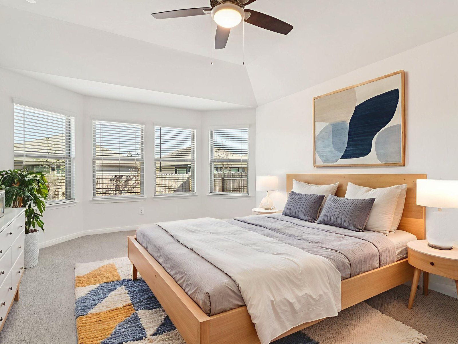 Virtually Staged Primary Suite