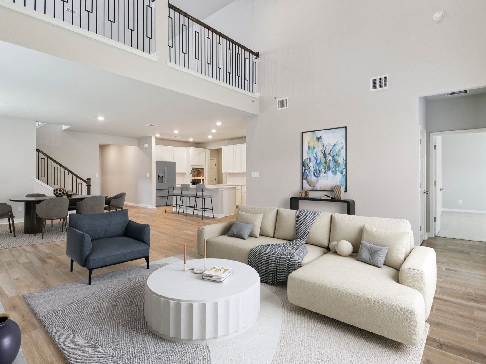 Virtually Staged Living Room