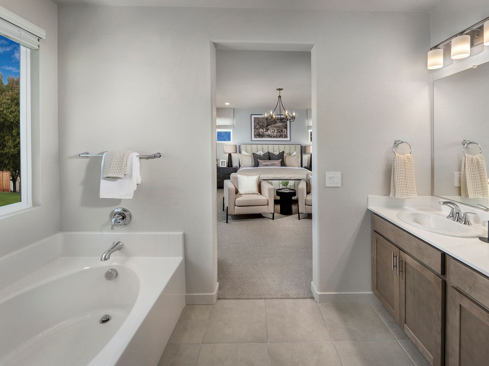 Modeled Residence 3 at Casacala in Brentwood, CA.