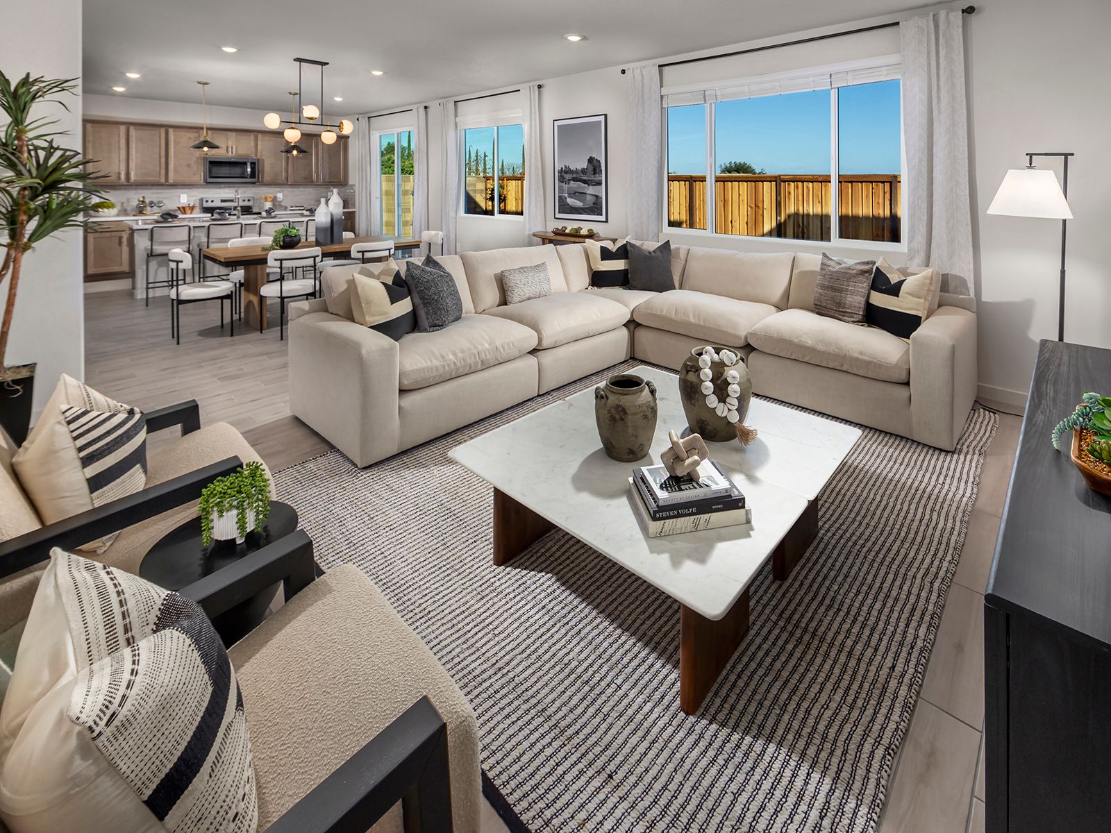 Modeled Residence 3 at Casacala in Brentwood, CA.