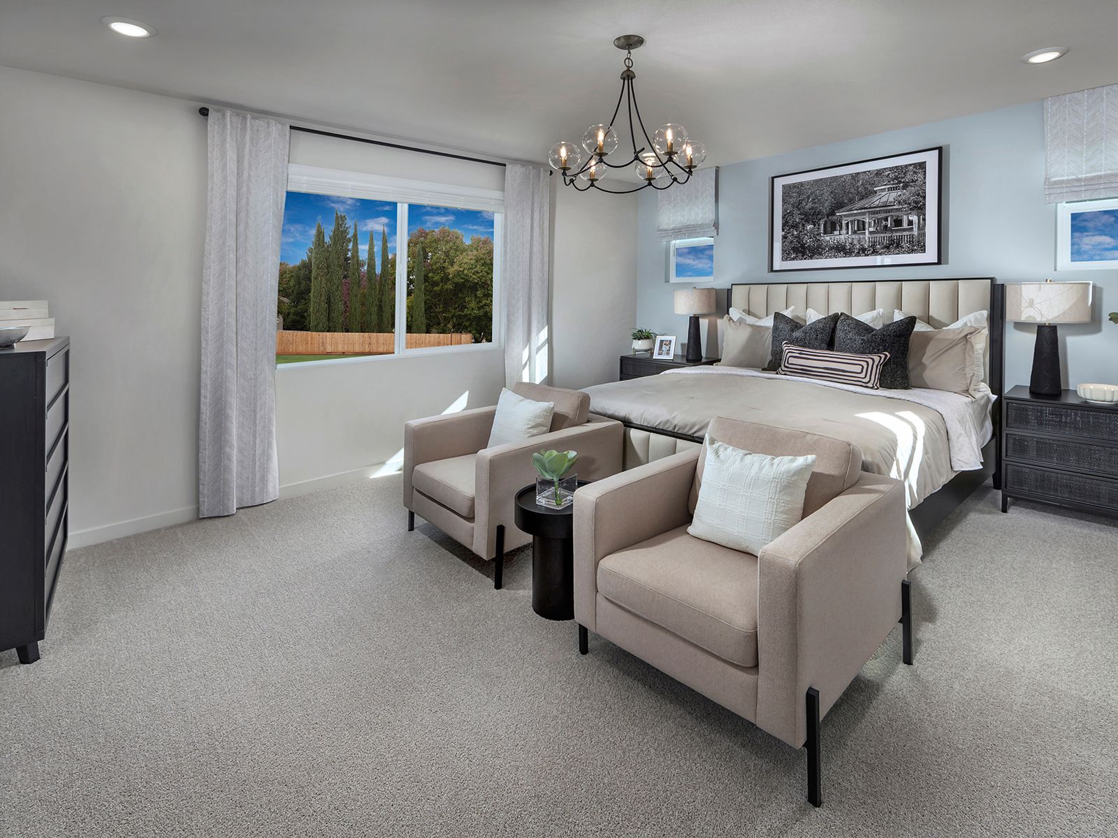 Modeled Residence 3 at Casacala in Brentwood, CA.