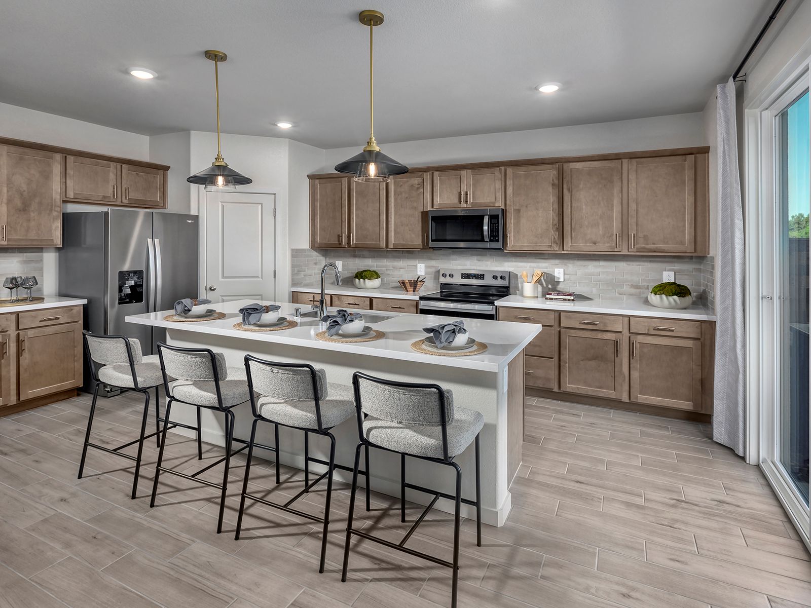 Modeled Residence 3 at Casacala in Brentwood, CA.