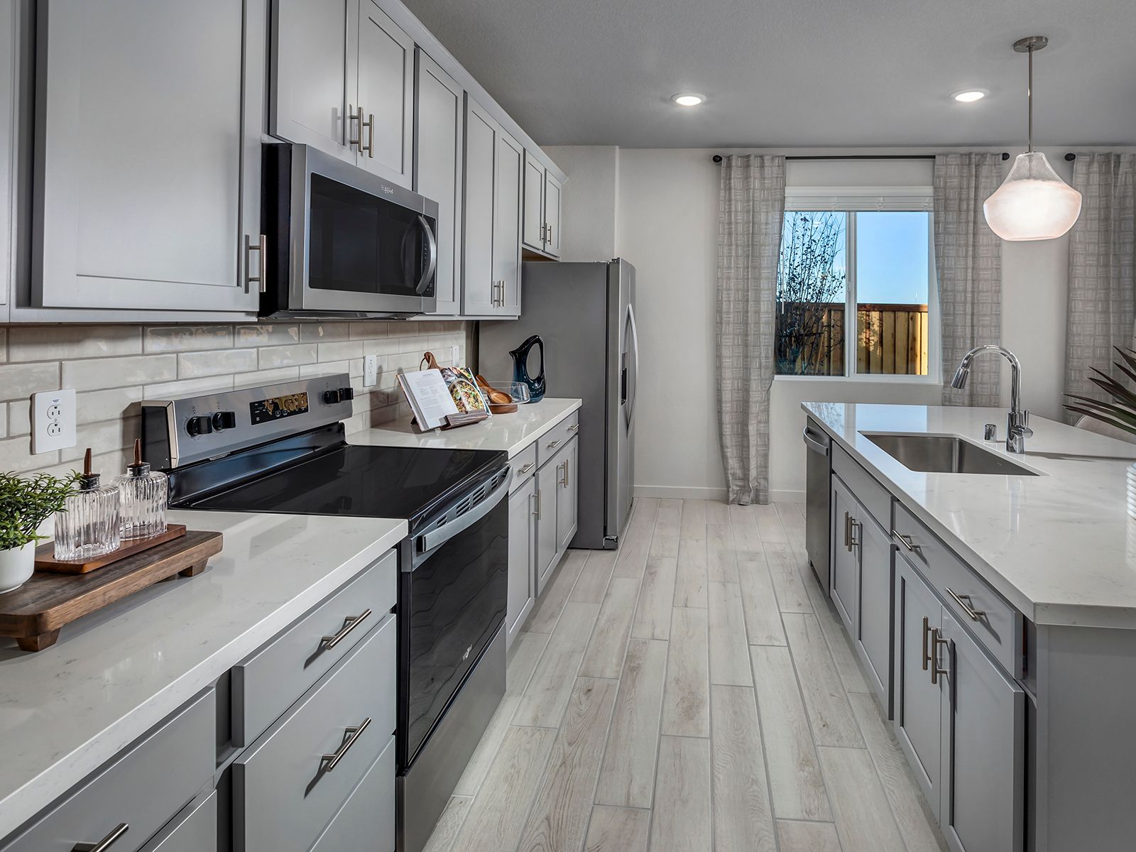 Modeled Residence 1 at Casacala in Brentwood, CA.