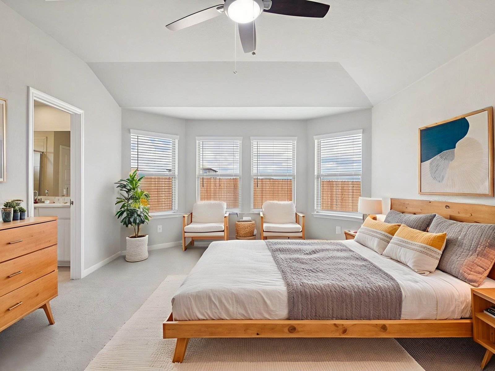 Virtually Staged Primary Suite