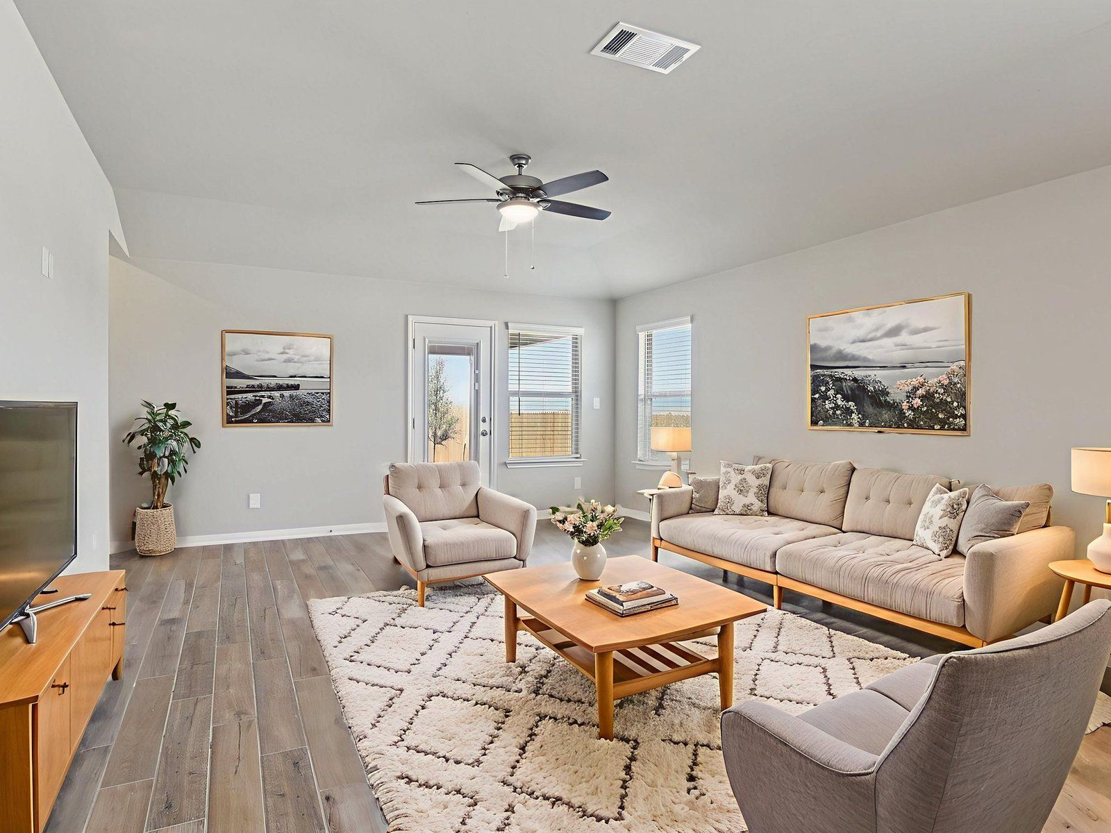 Virtually Staged Living Room