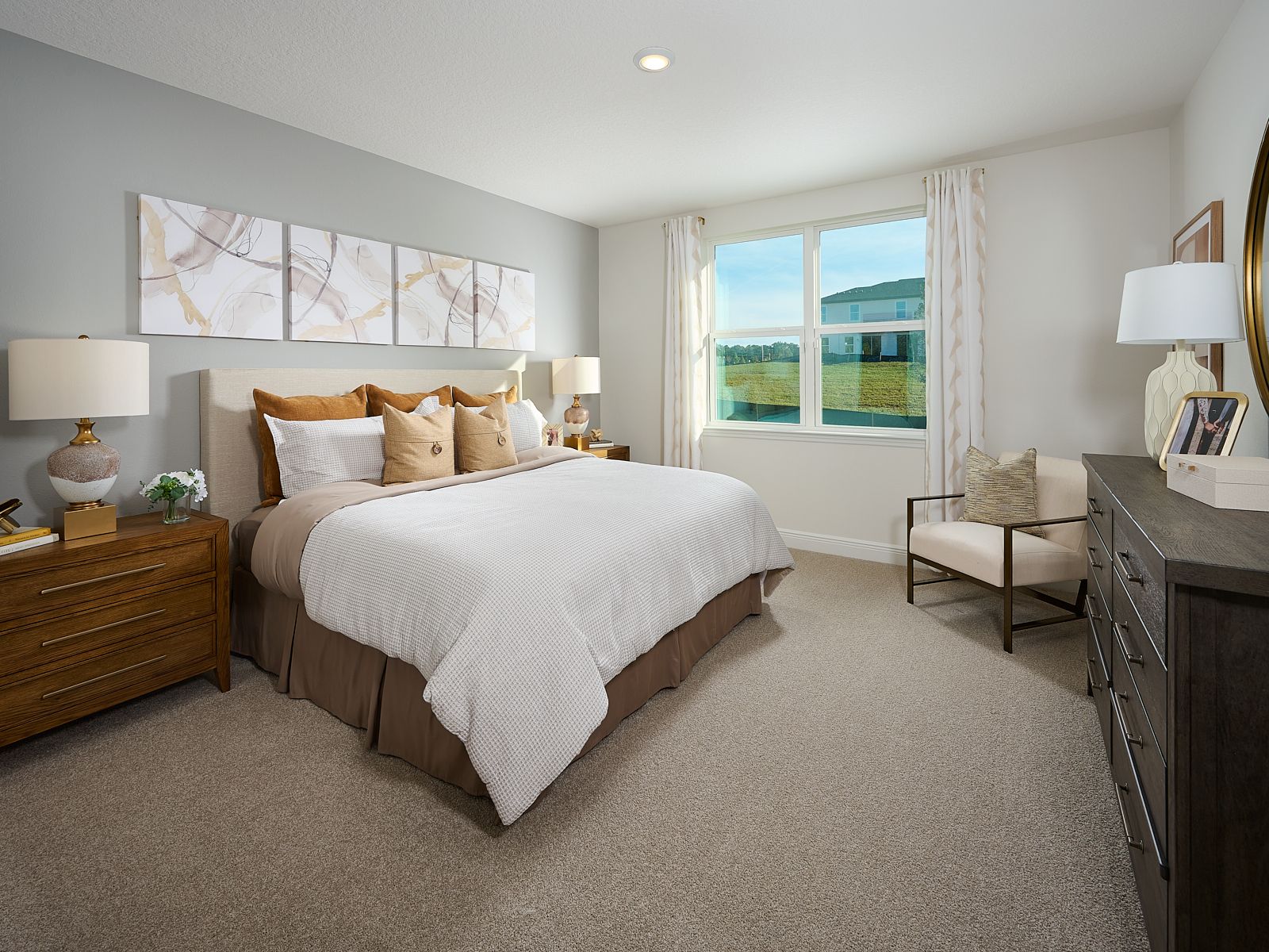Primary bedroom in the Hibiscus floorplan
