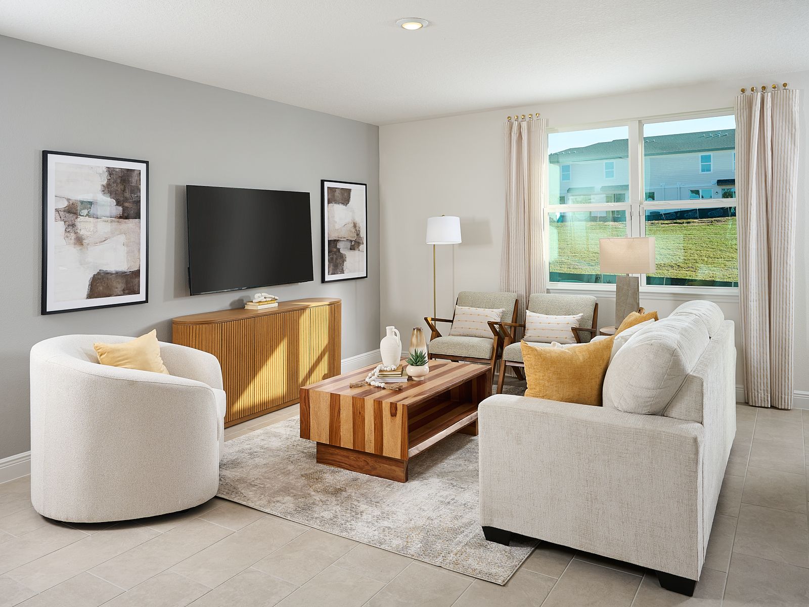 Living room in the Hibiscus floorplam