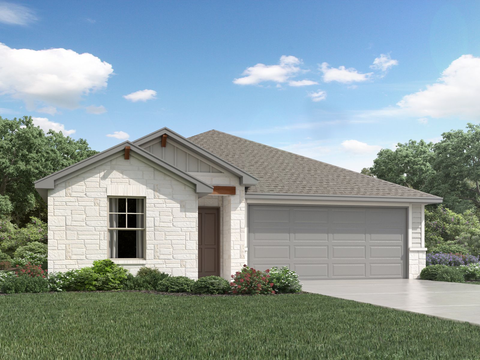 The Briscoe (820) - Eastern Wells: Jarrell, Texas - Meritage Homes