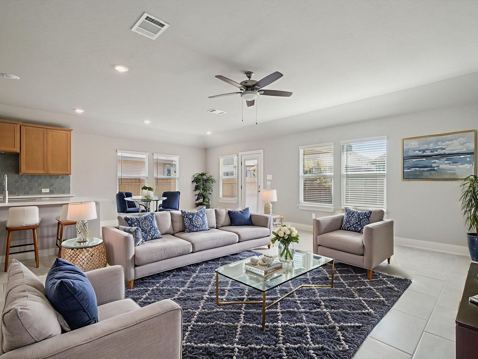 Virtually Staged Living Room