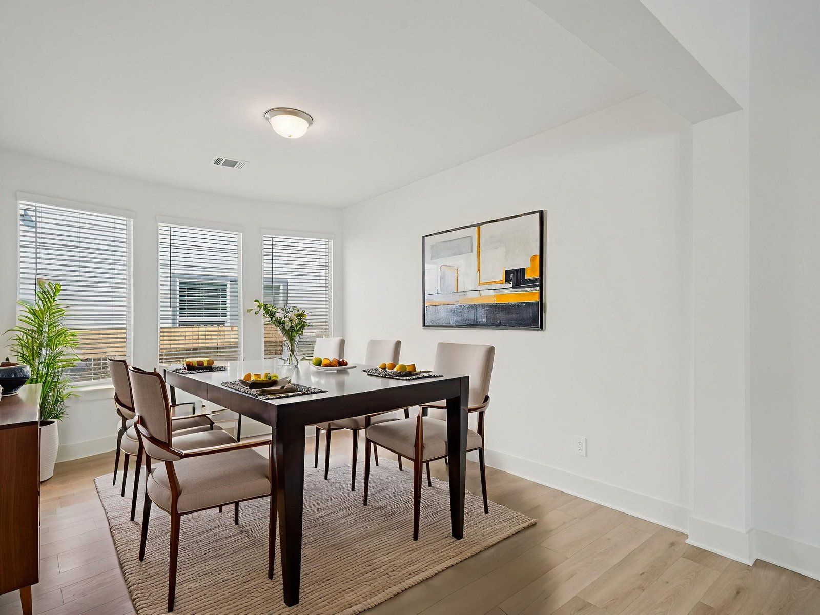 Virtually Staged Dining Room