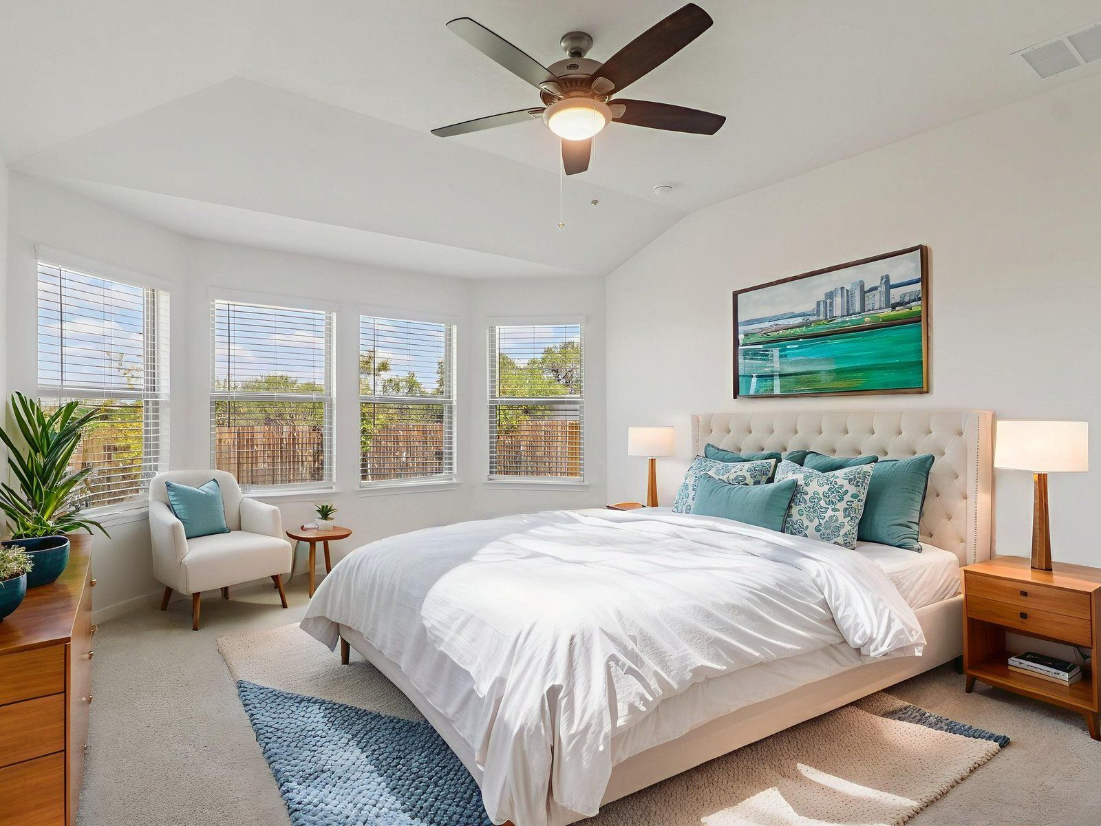 Virtually Staged Primary Suite