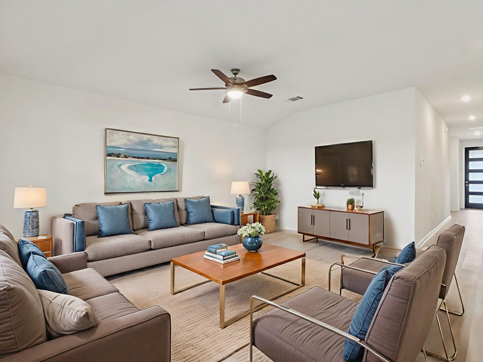 Virtually Staged Living Room