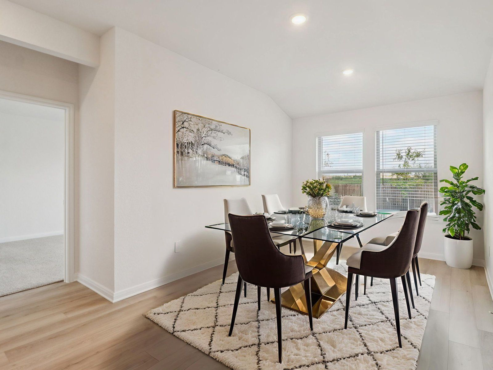 Virtually Staged Dining Room