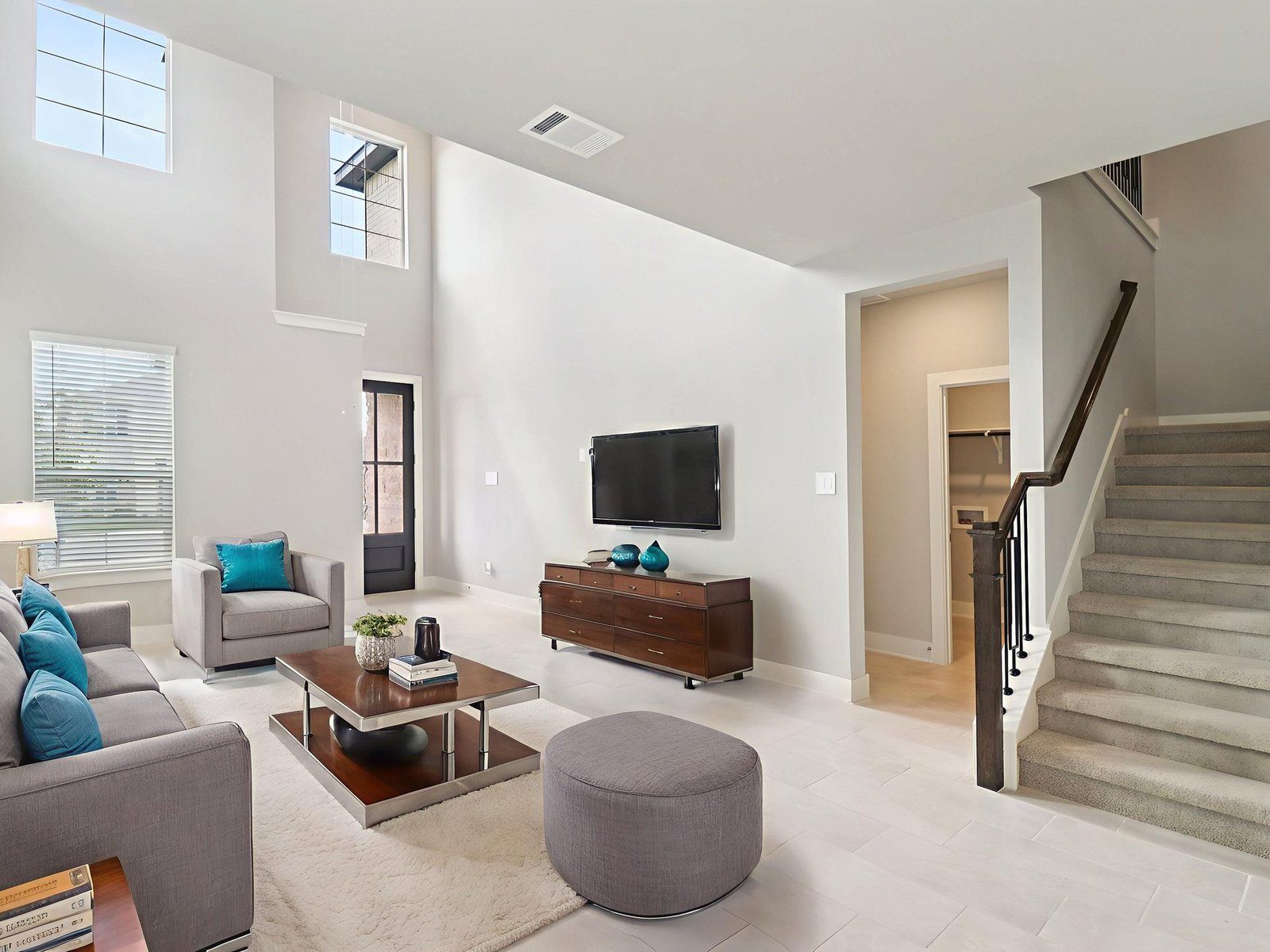 Virtually Staged Living Room
