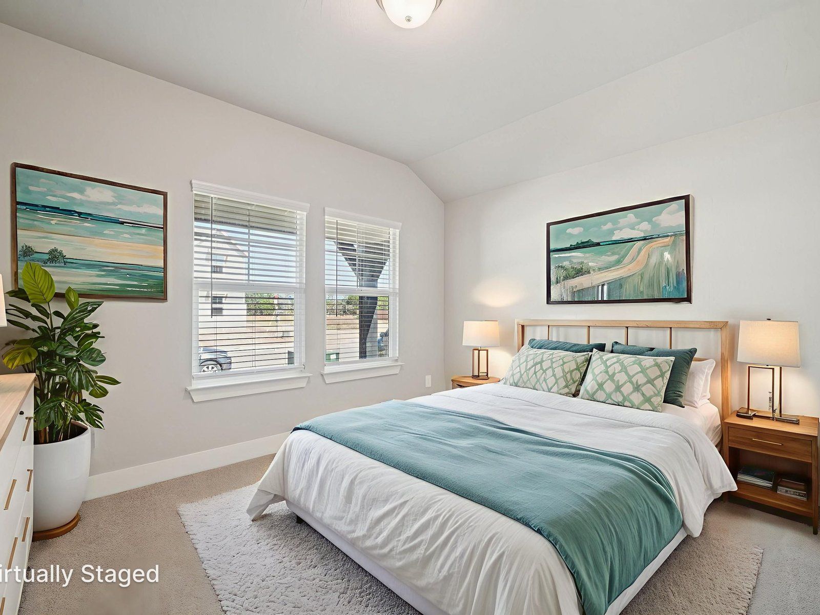 Virtually Staged Primary Suite