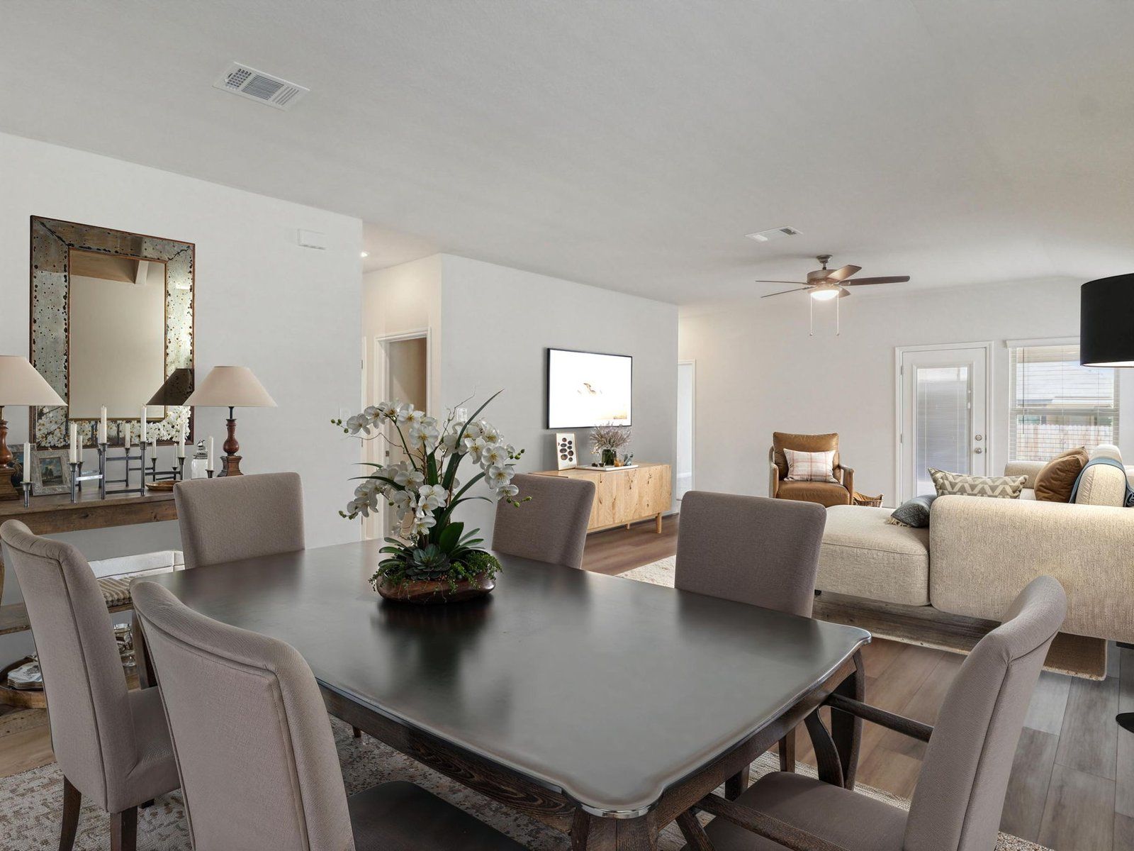 Virtually Staged Dining Room