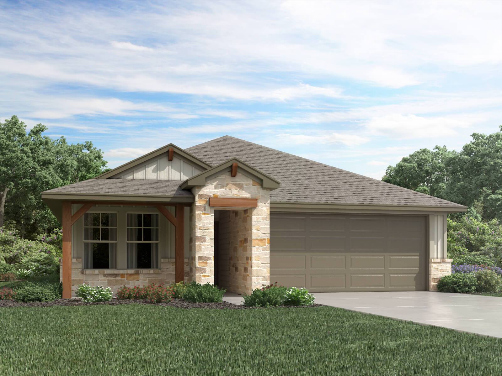 The Callaghan (830) Floorplan M Elevation Rendering