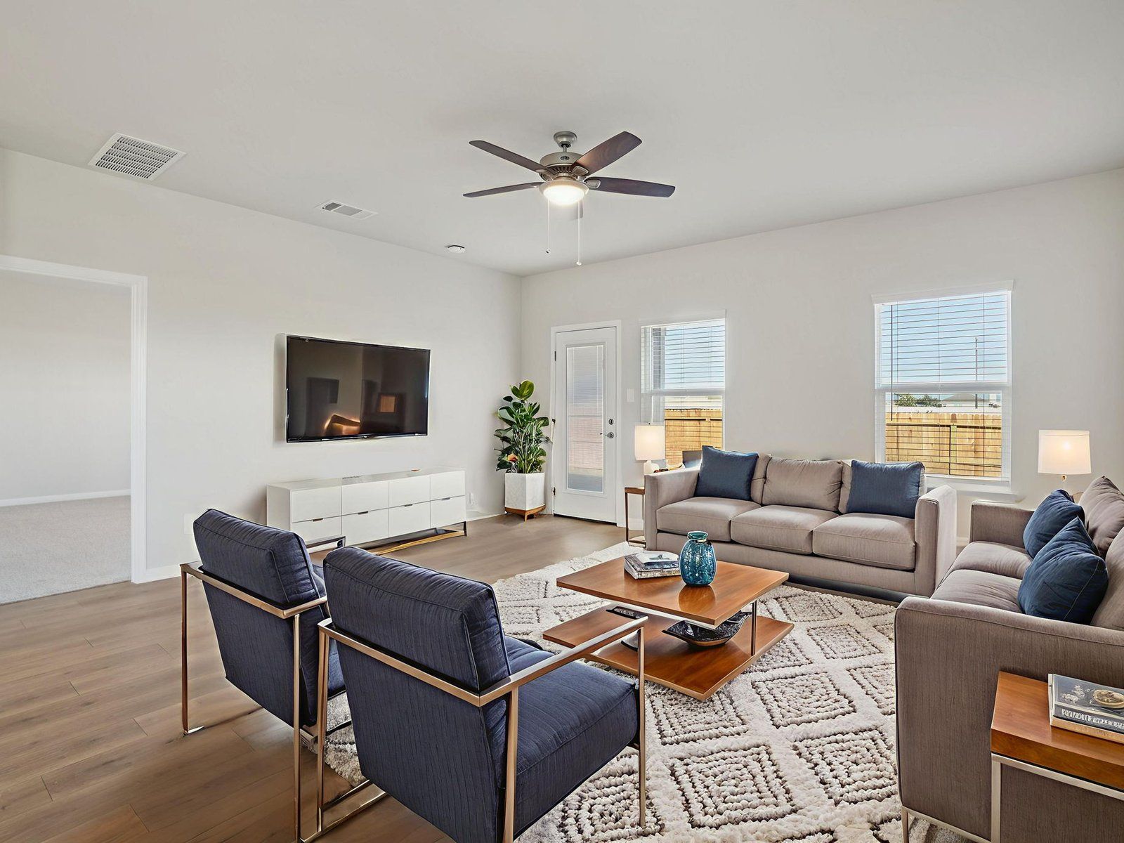 Virtually Staged Living Room