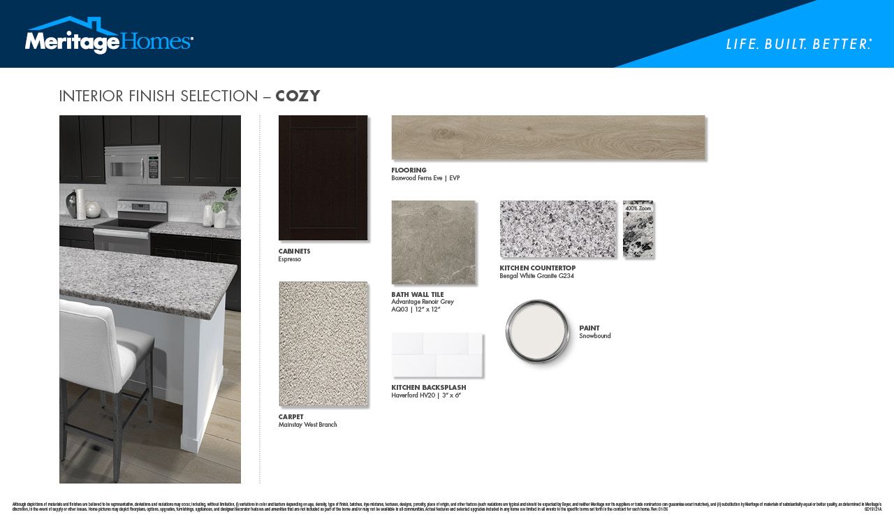Espresso-colored cabinets and granite countertops