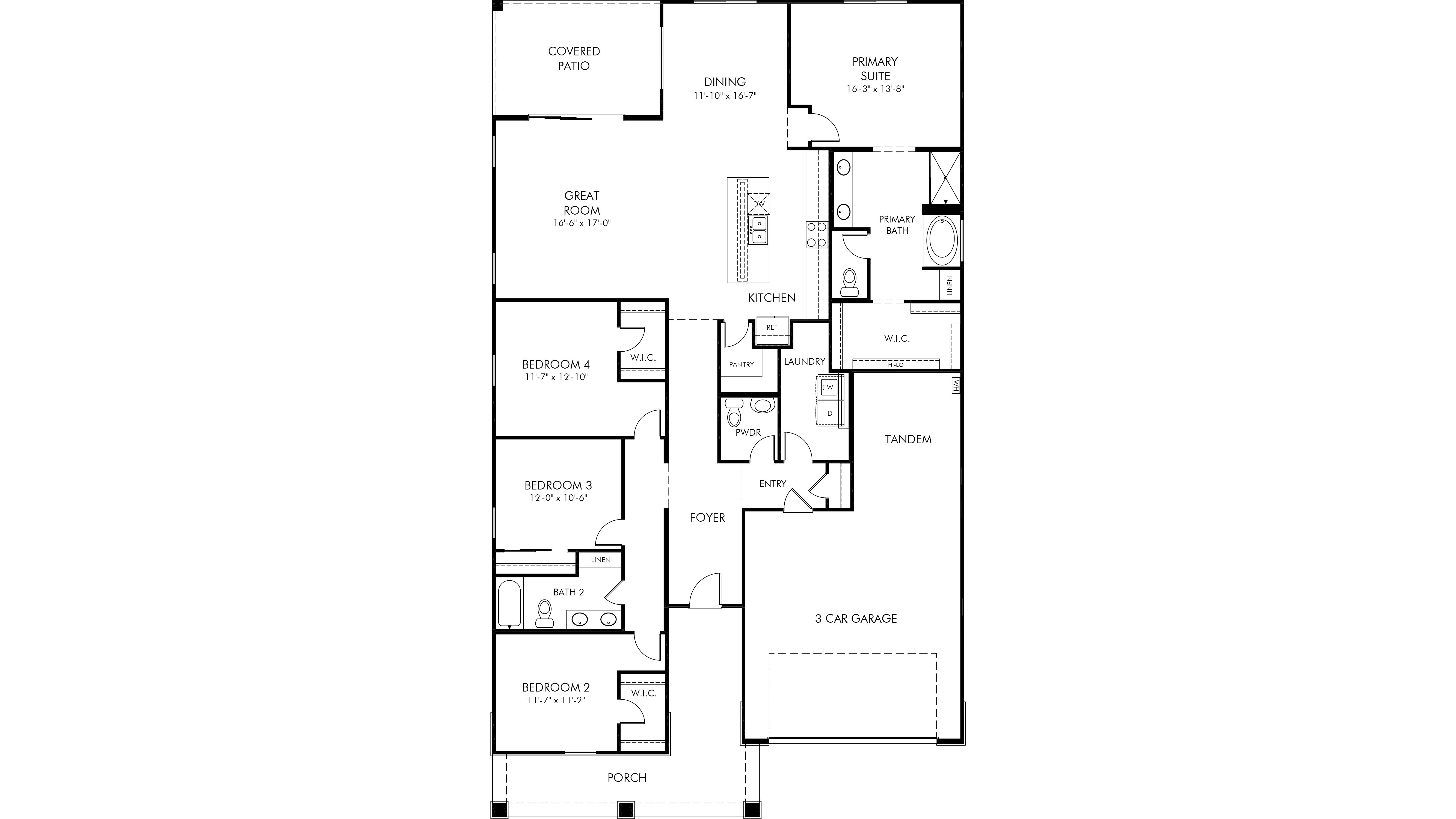 Amber floor plan