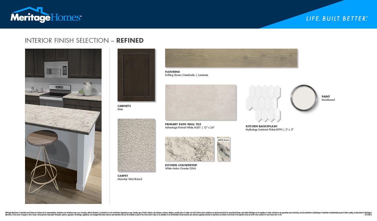 Slate-colored cabinets and quartz countertops