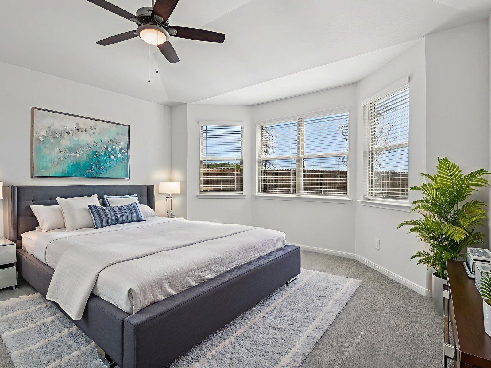Virtually Staged Primary Suite