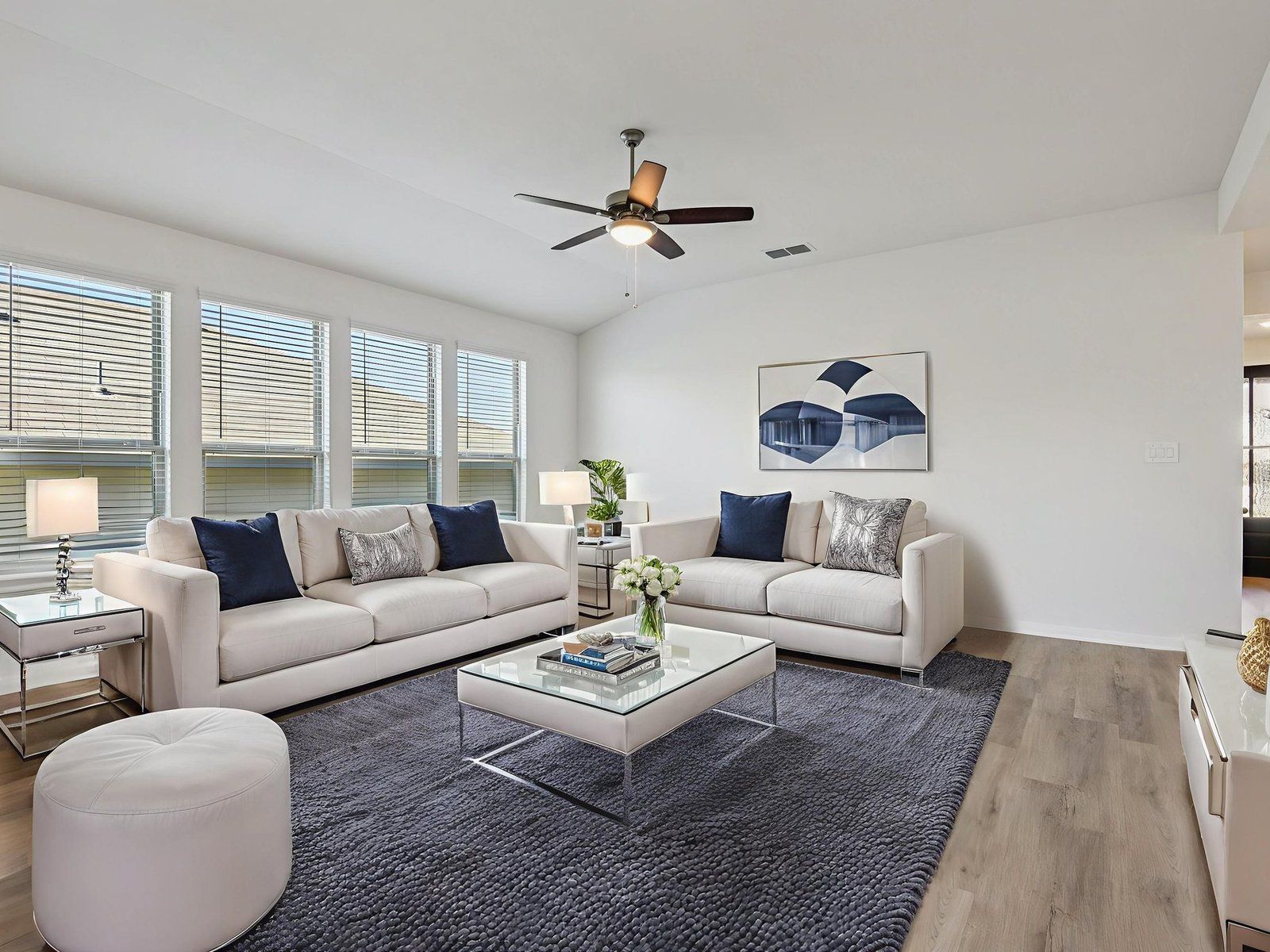 Virtually Staged Living Room