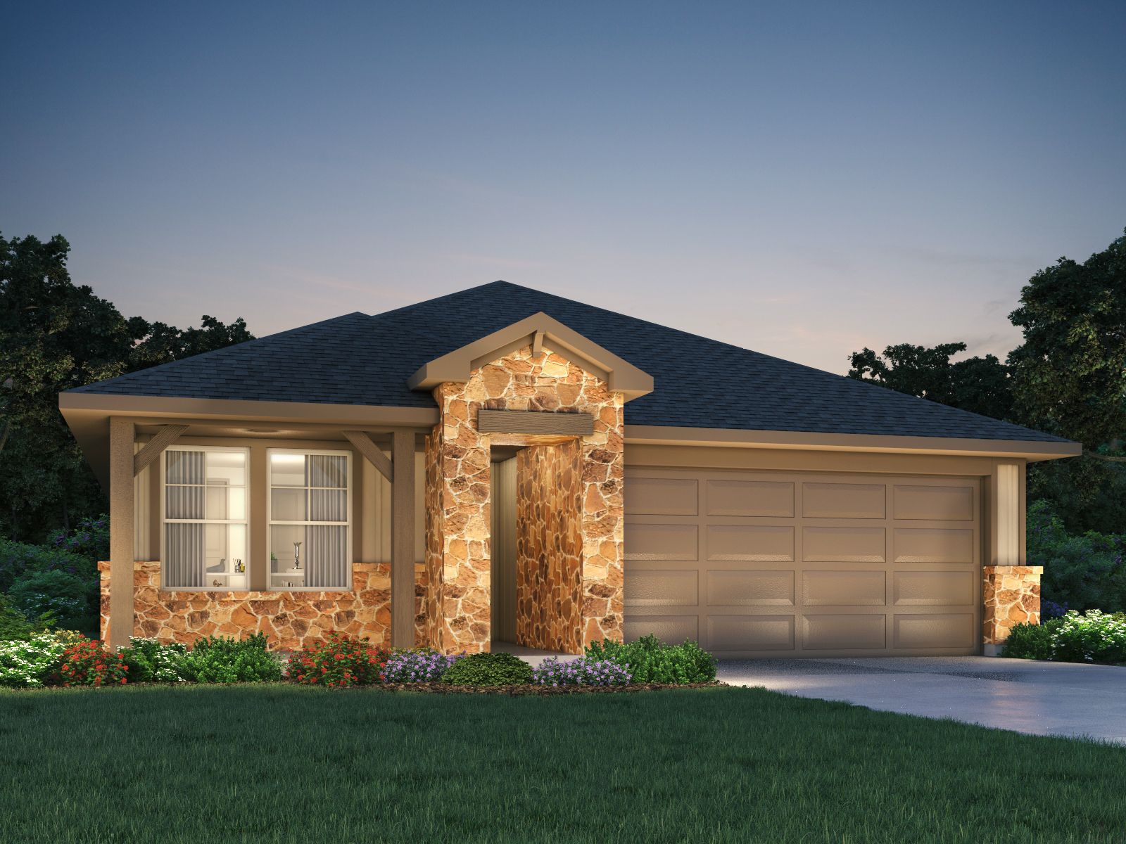 The Callaghan (830) - Granger Pointe - Premier Series: Conroe, Texas - Meritage Homes