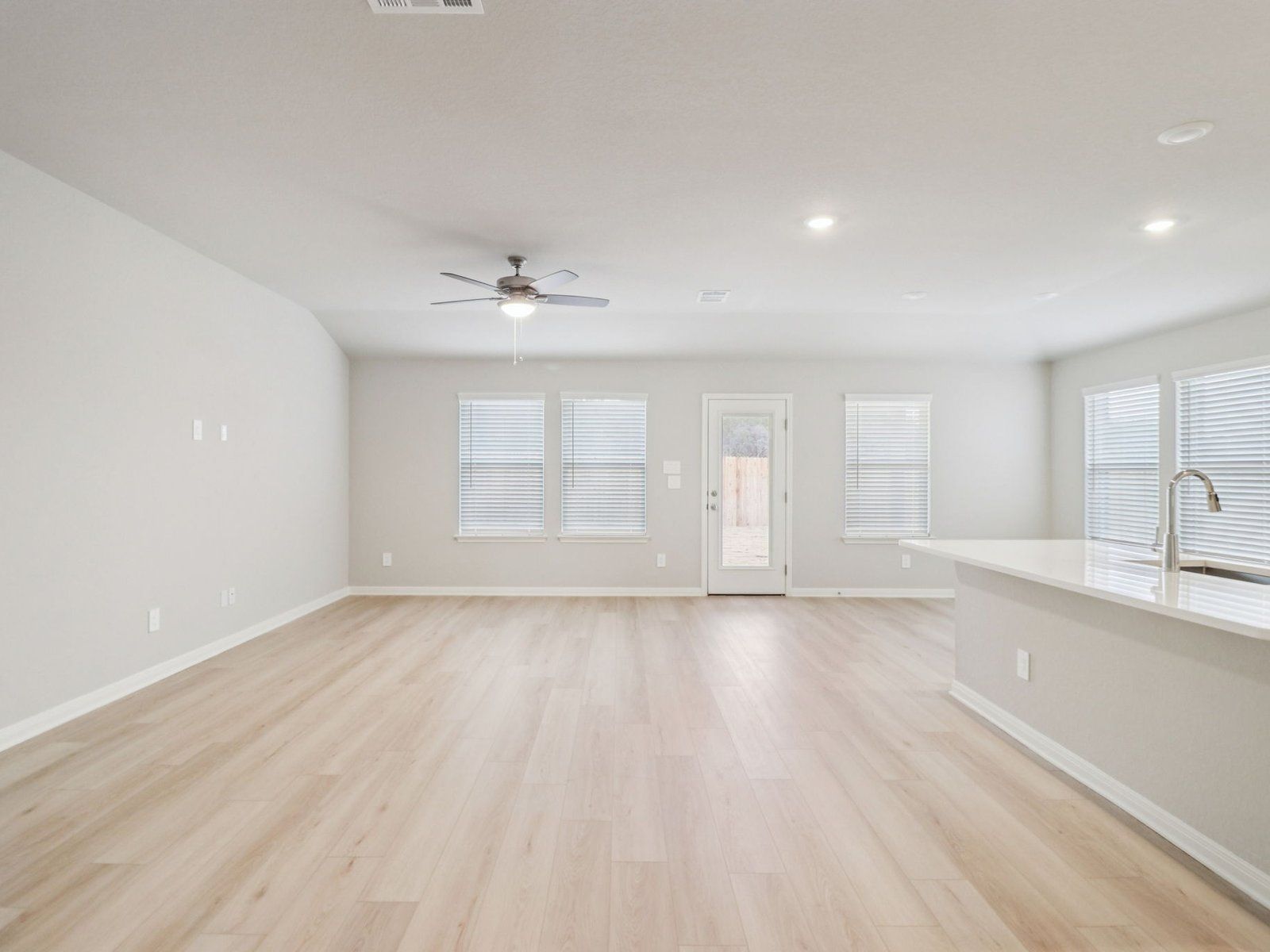 Kitchen, Living and Dining