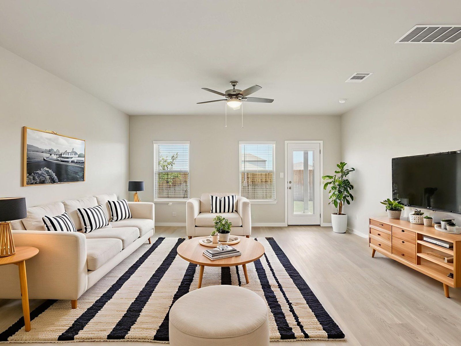 Virtually Staged Living Room