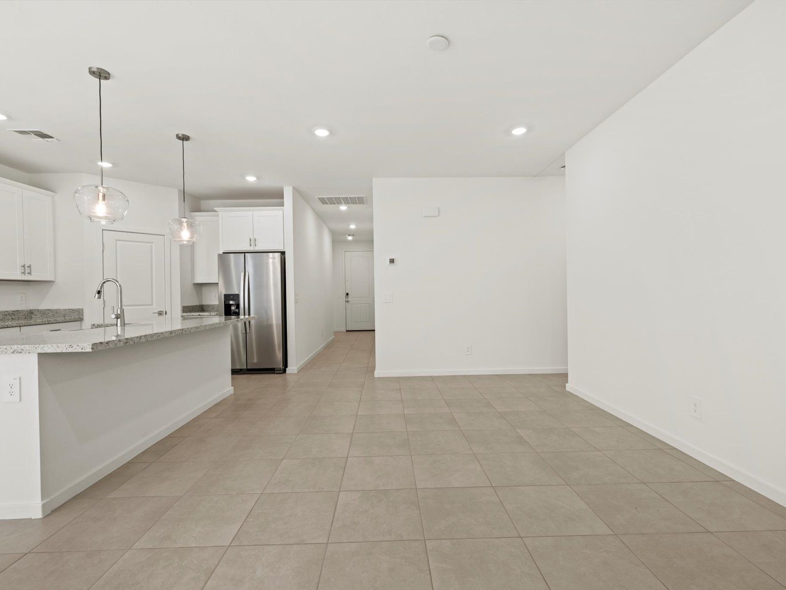 Kitchen and Living Area