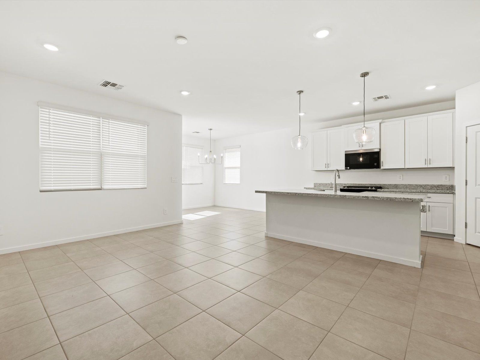 Kitchen and Living Area