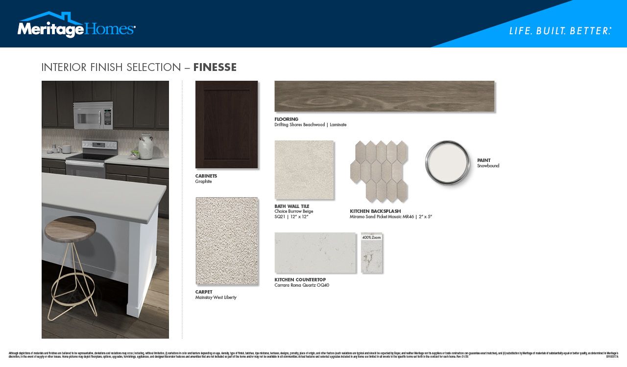 Graphite-colored cabinets and quartz countertops