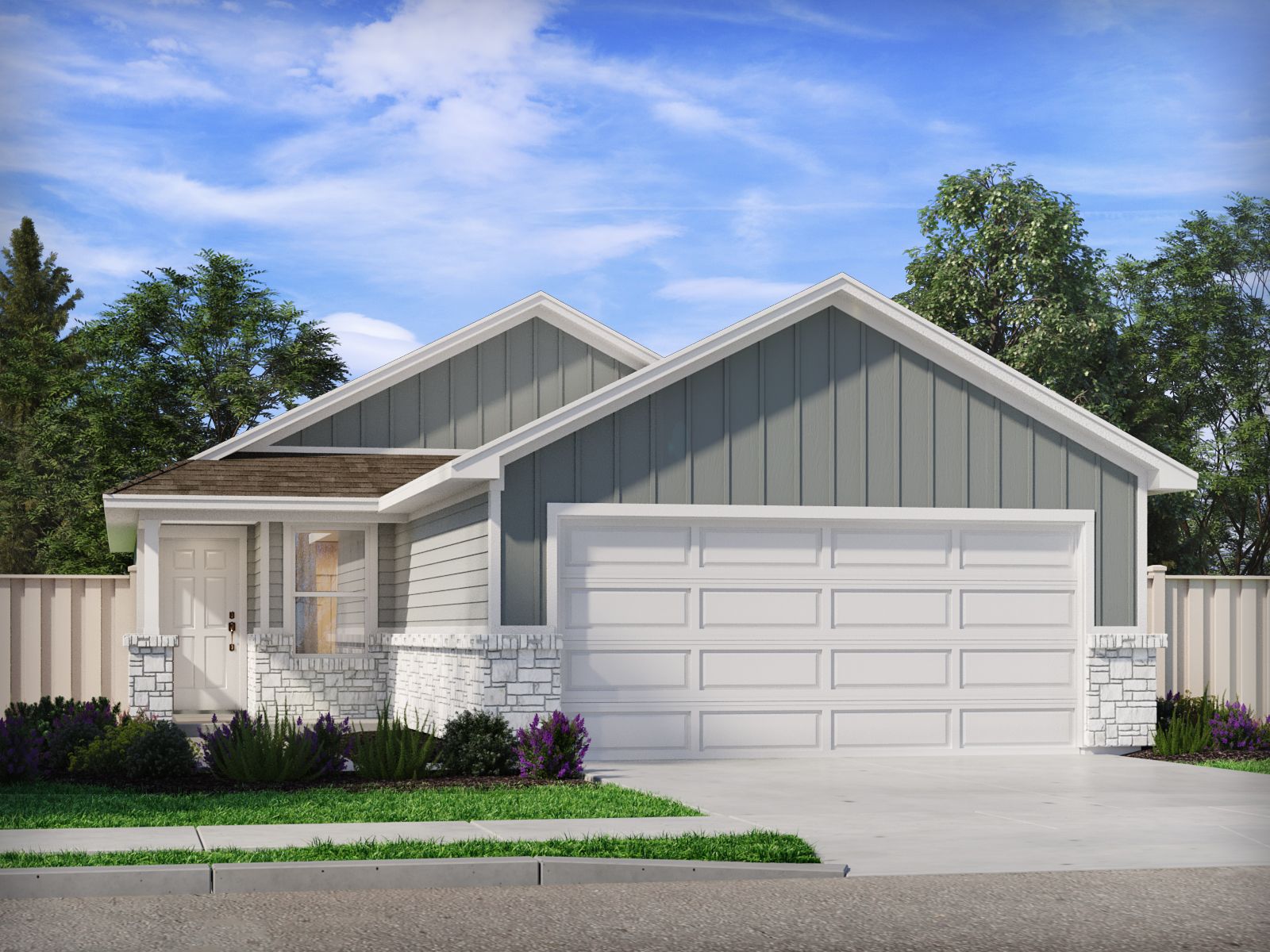 The Congaree (340) Floorplan H Elevation Rendering