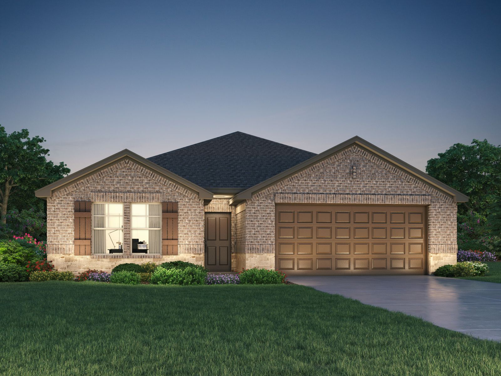 The Henderson (C404) - Pine Lake Cove - Classic Series: Montgomery, Texas - Meritage Homes