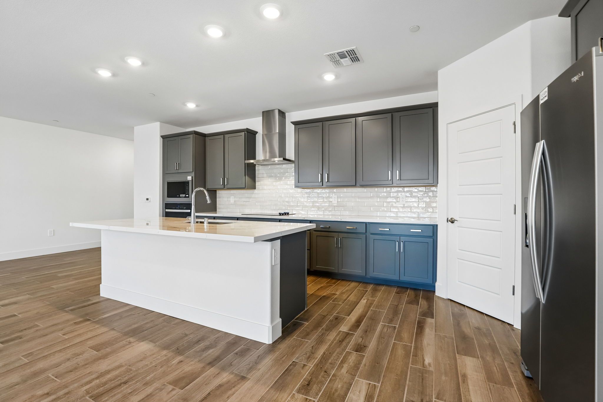 A completed Residence 1 at Dockside at Delta Shores.