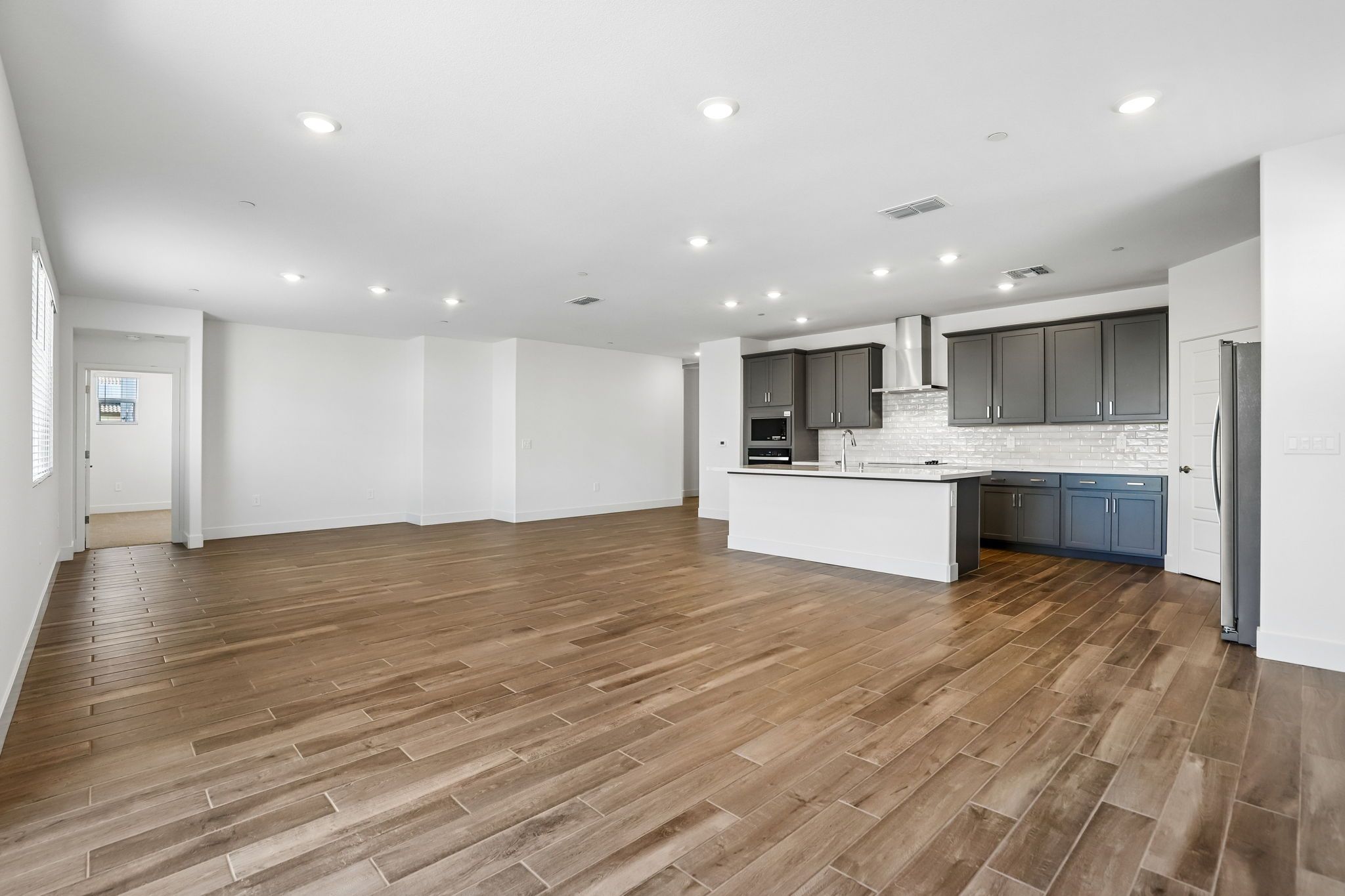 A completed Residence 1 at Dockside at Delta Shores.