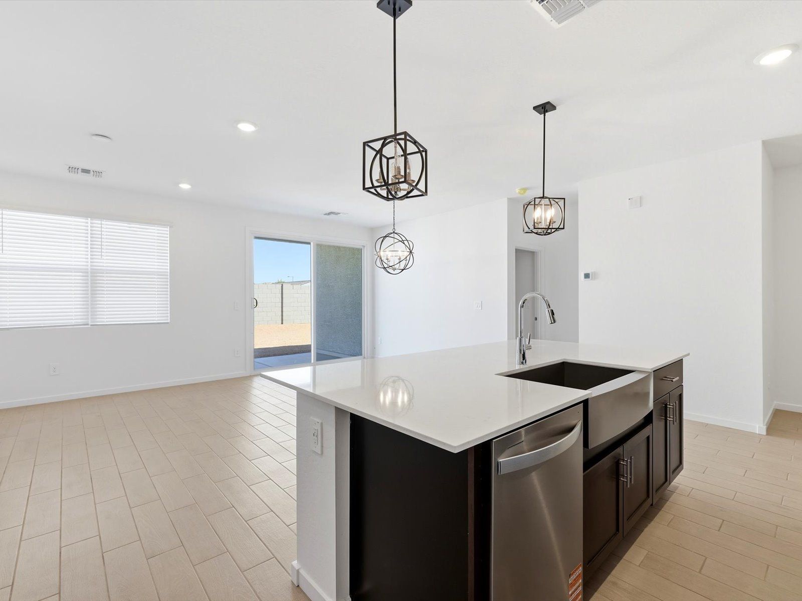 Kitchen and Living Area
