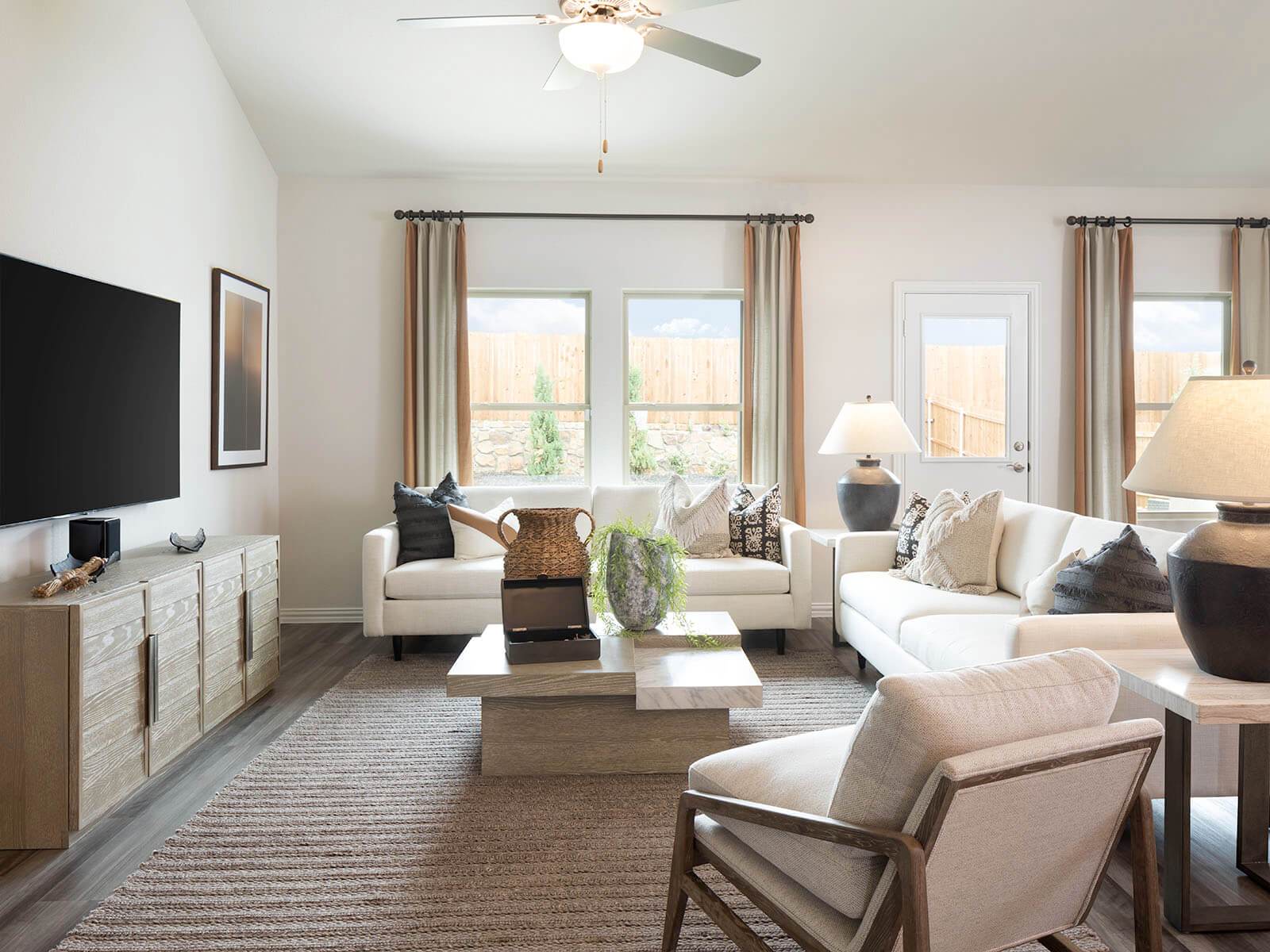 DFW_Cibolo Hills_Kessler_Living Room_2512 Peoria Drive_Model