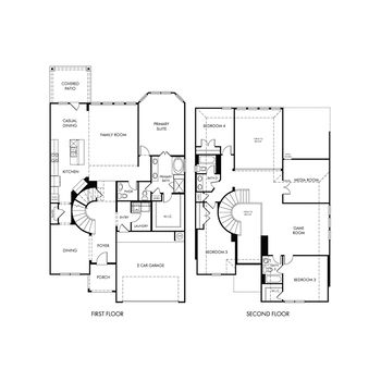 The Cedar (L412) - Massey Oaks - Premier Series: Pearland, Texas - Meritage Homes