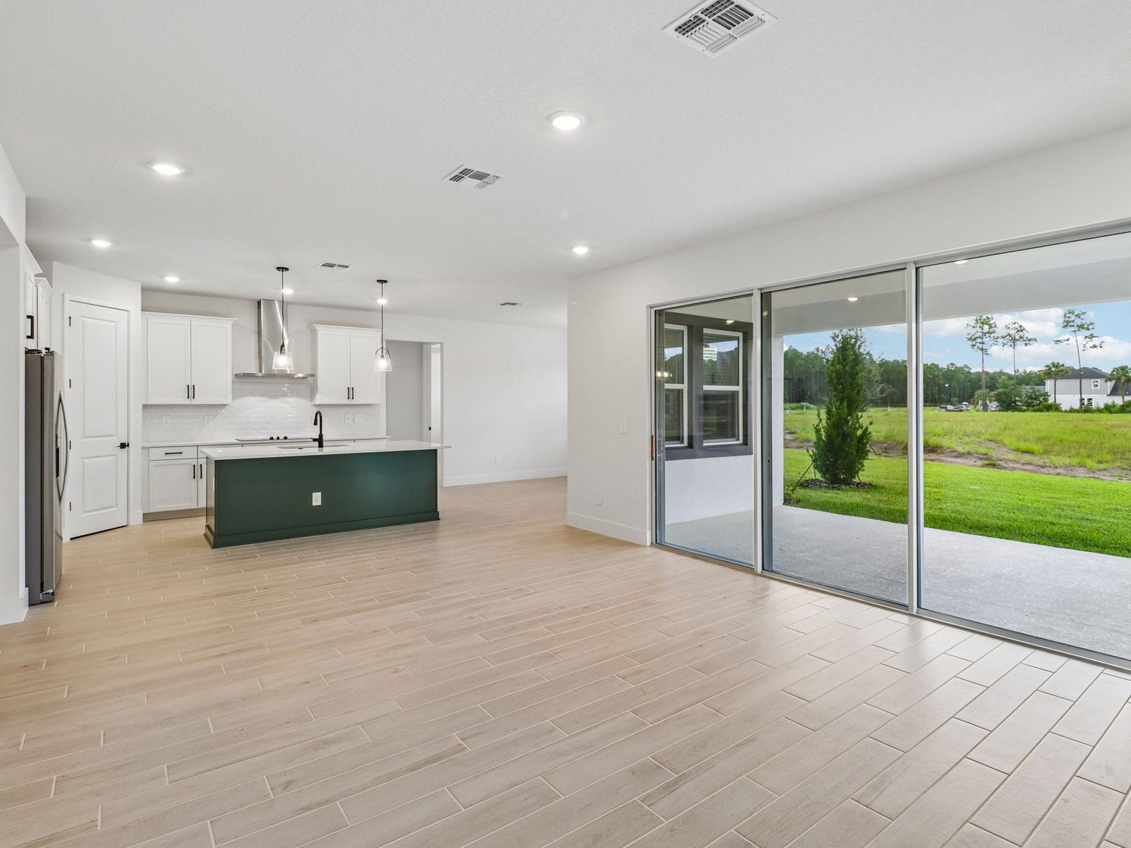 Great room in the Coral floorplan