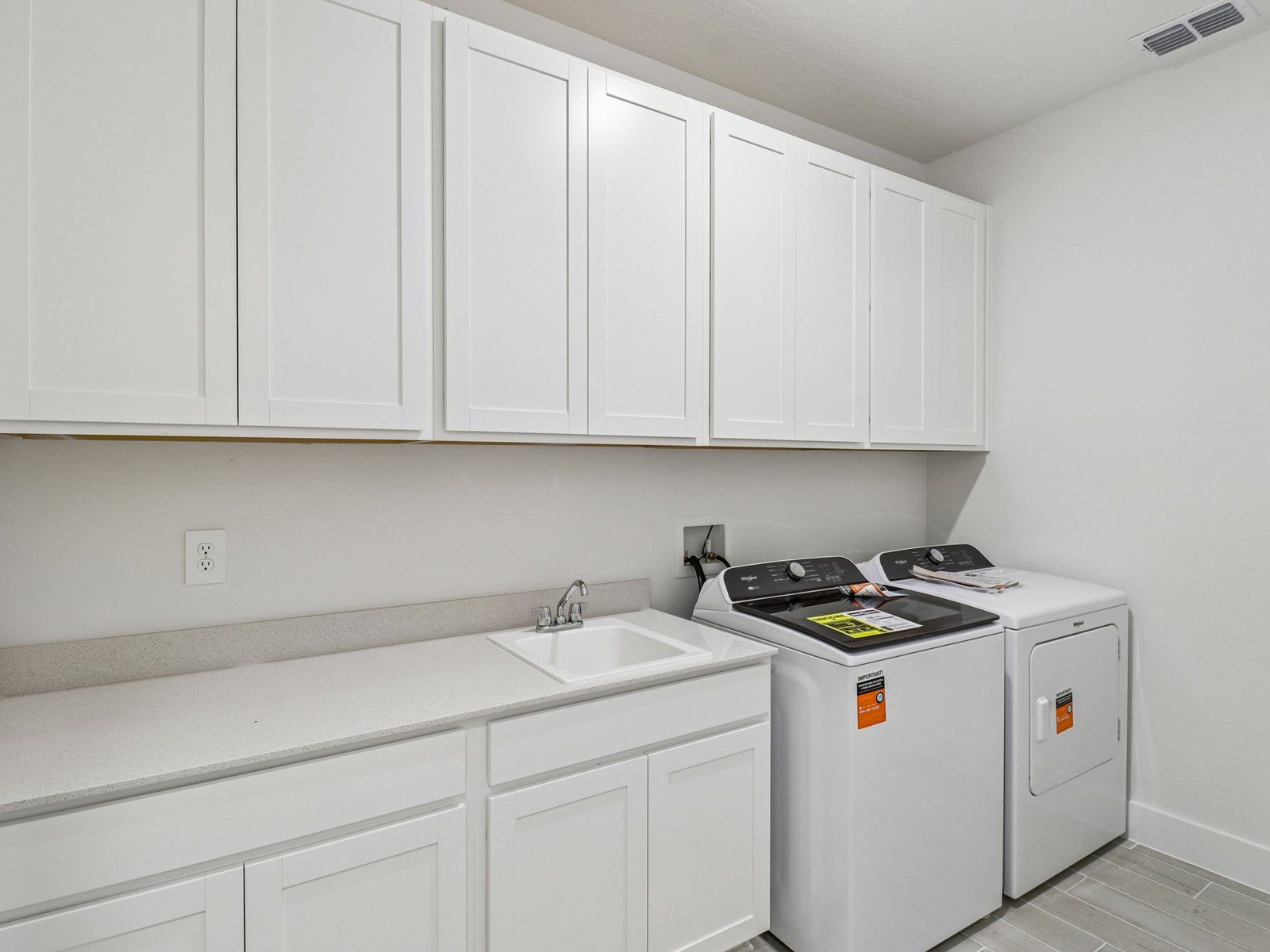Laundry room in the Coral floorplan